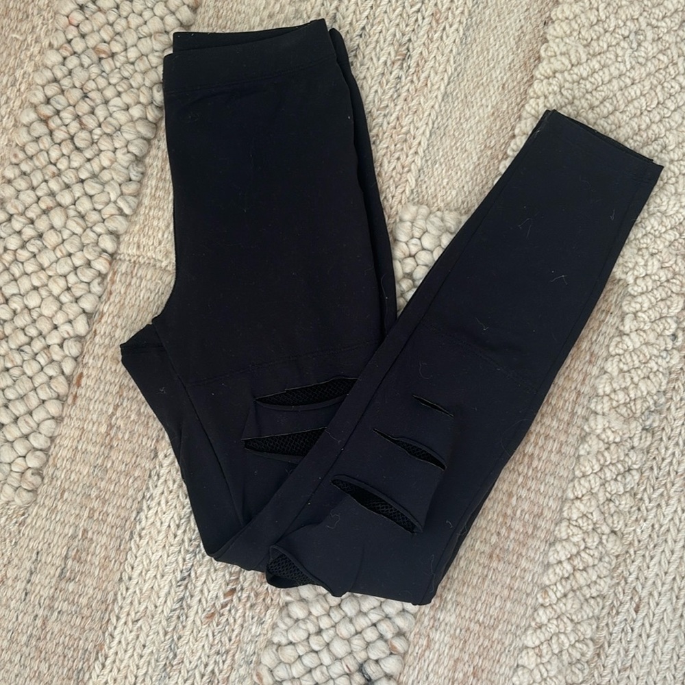 Forever 21 Cutout Fishnet Leggings - Size XS